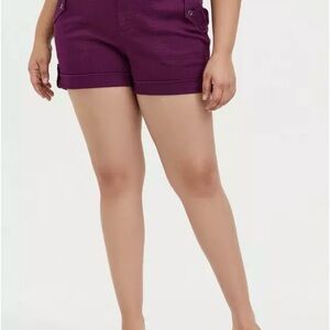 Torrid Deep Purple Women's Cargo Shorts